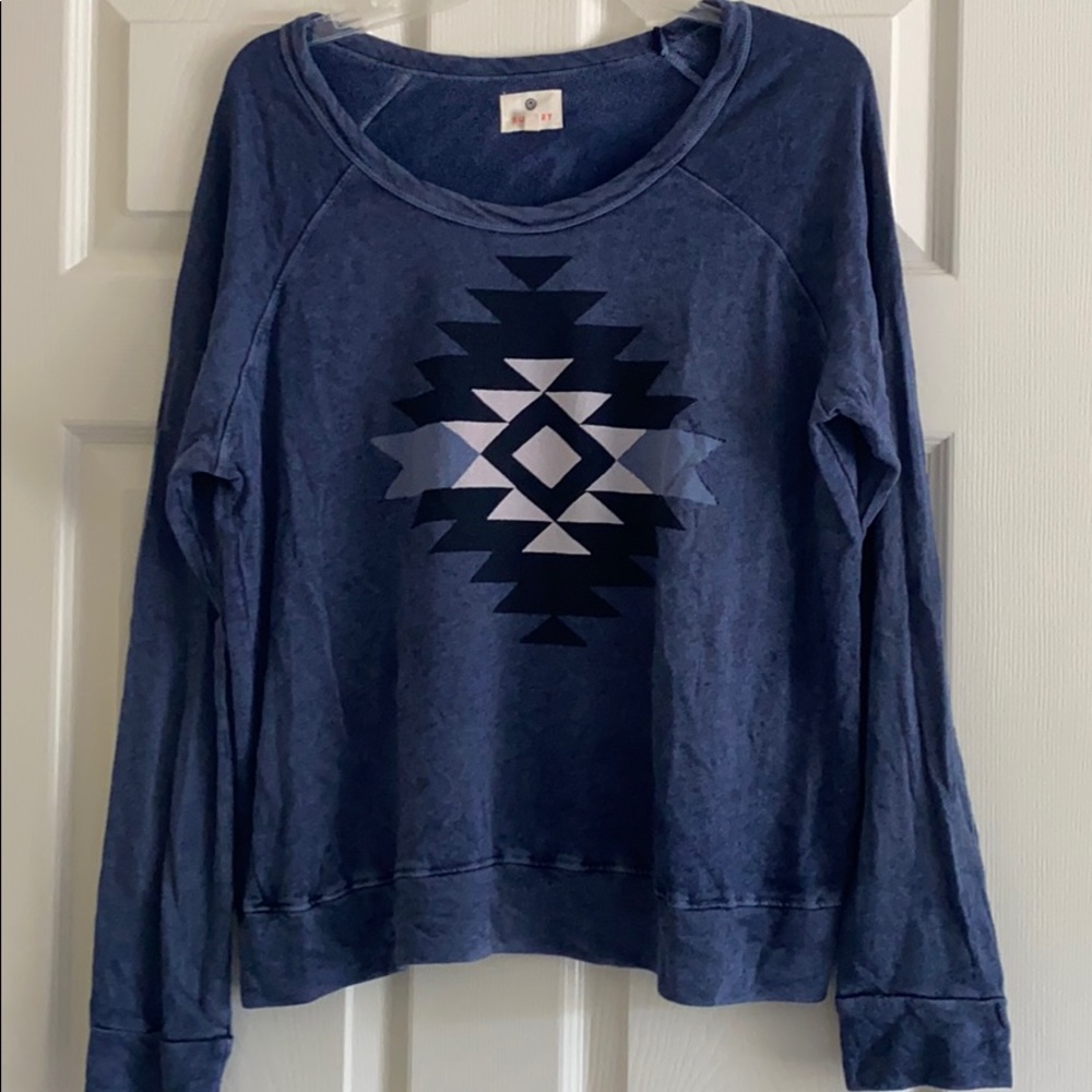 Sundry Aztec print pullover